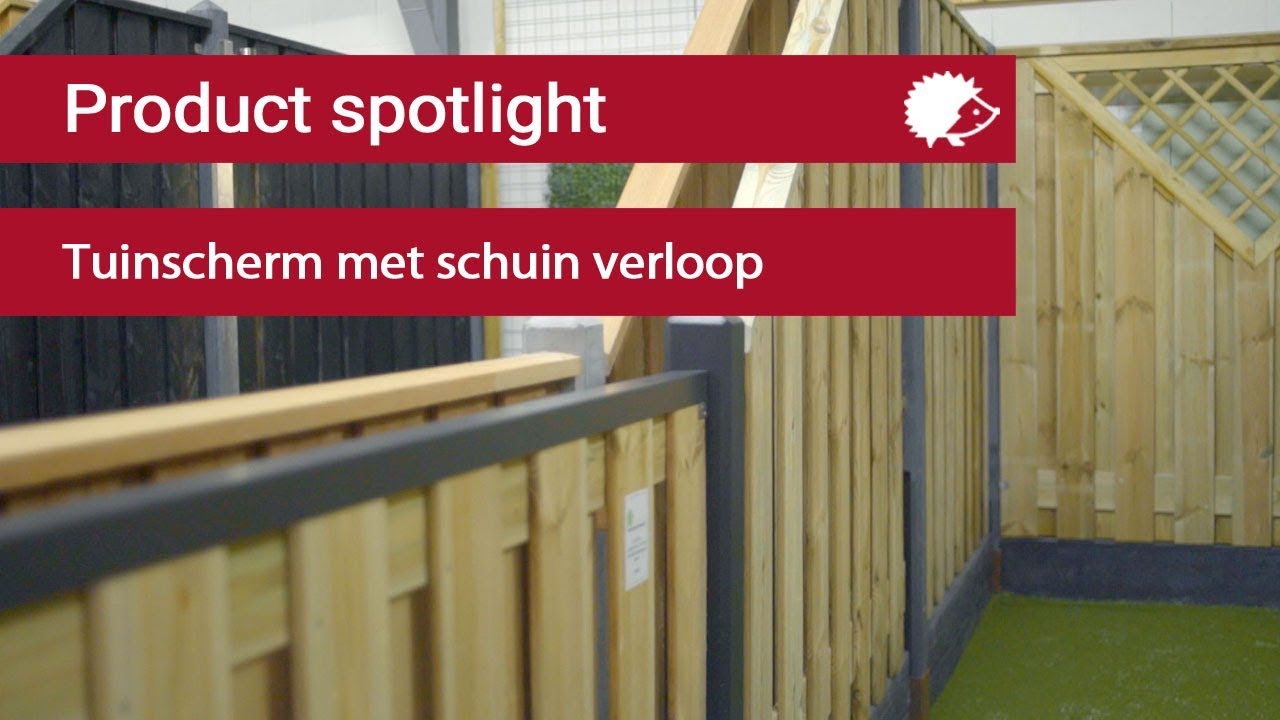 Product Spotlight: Tuinscherm met schuin verloop