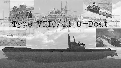 Minecraft Type VIIC/41 U-boat tutorial