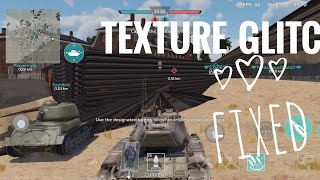 How to fix the WTM texture glitch while in game