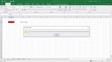 Học Excel cơ bản | 92 Bảo vệ vùng bảng tính không cho phép sửa