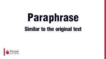 Research Skills - Paraphrasing