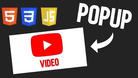 👉ENLACE a VENTANA EMERGENTE con VIDEO en HTML, CSS y JavaScript