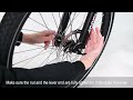 FRONT WHEEL INSTALLATION Fit for Addmotor M-81, E-43, E-53 E-bikes