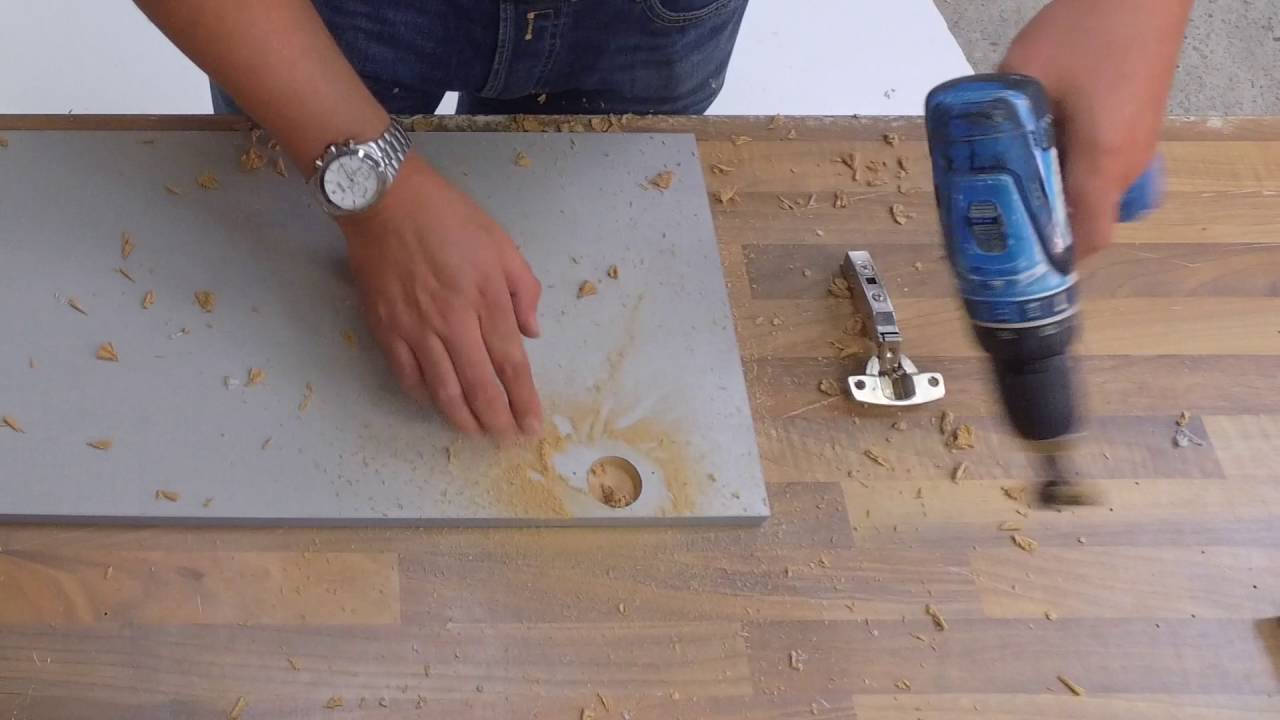 How To Drill Hinge Hinge Holes In Kitchen Doors Kitchen