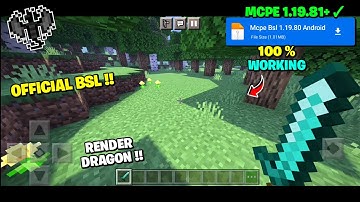 💚 New BSL Shader for Minecraft PE 1.19+ [ 1.19.80+ Support ] 100 % Working