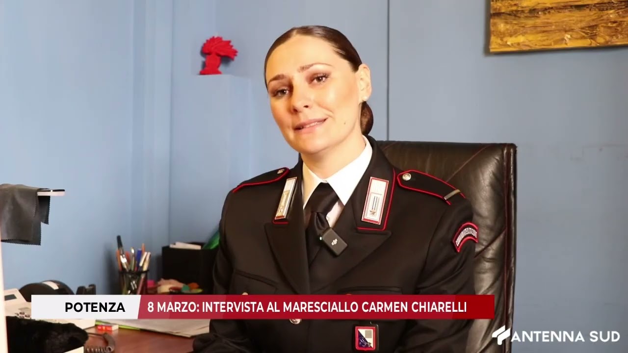 07 MARZO 2026 - POTENZA, 8 MARZO: INTERVISTA AL MARESCIALLO CARMEN CHIARELLI