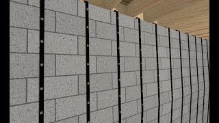 Basement Foundation Wall DYI Repair for Bowed Cracked Walls, Carbon Fiber Wall Strap Alternative