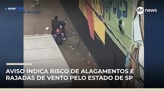 Video defesa-civil-emite-alerta-laranja-para-tempestades-em-sao-paulo-news-primeira-edicao