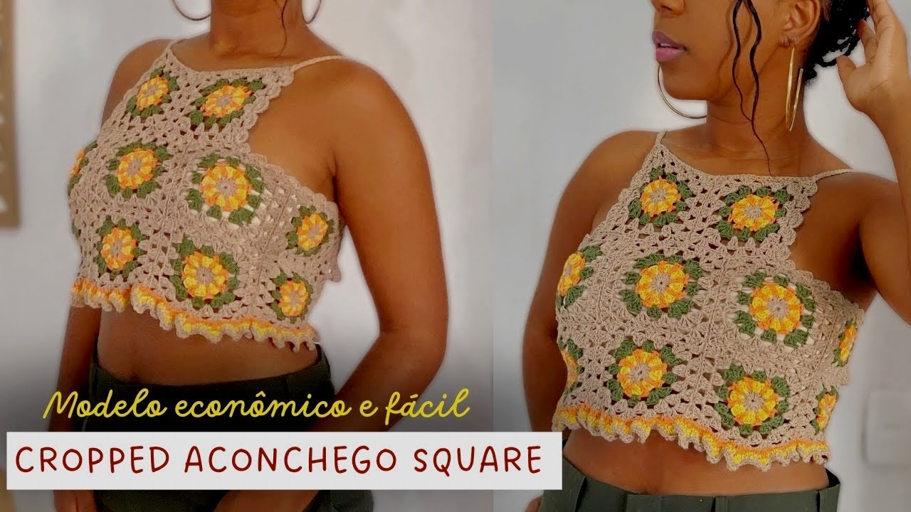 Crochet cropped top trend 2023 - economical and easy crochet