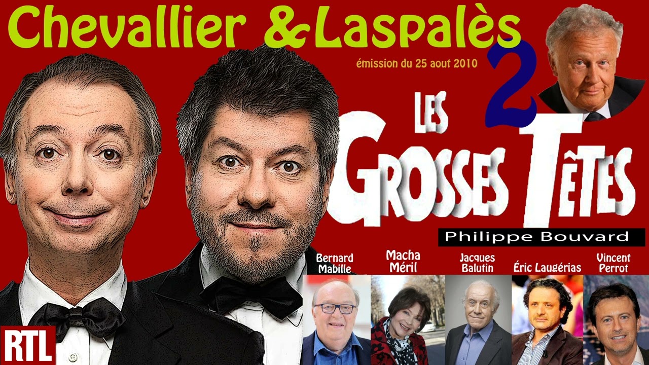Chevallier & Laspalès de retour aux Grosses têtes (25 août 2010)