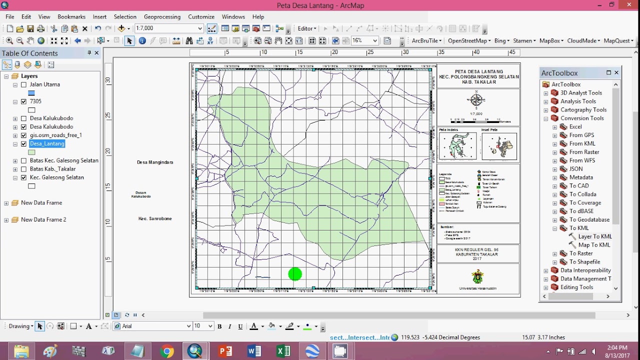 Tutorial Intersect (Memotong) Dua Shapefile/SHP - YouTube