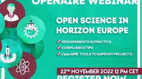 Webinar - Horizon Europe Open Science requirements in practice