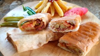 أطيب سندويش سجق شغل البيت | Sujuk Sandwich 😋