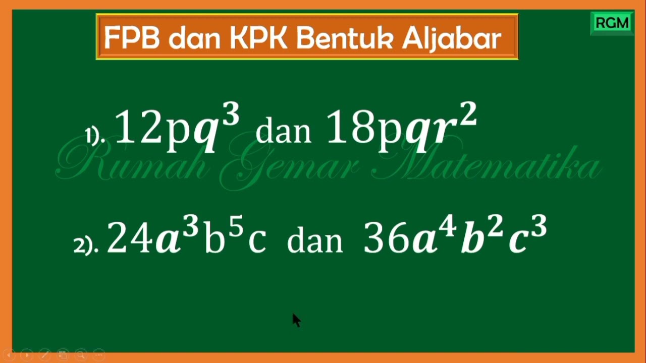 HOW TO FIND GCF and LCM OF ALGEBRAIC FORMS #gcf #lcm #algebra