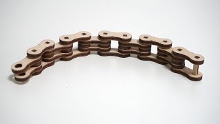 Laser Cut Wood Chain (525 Motorcycle replica)