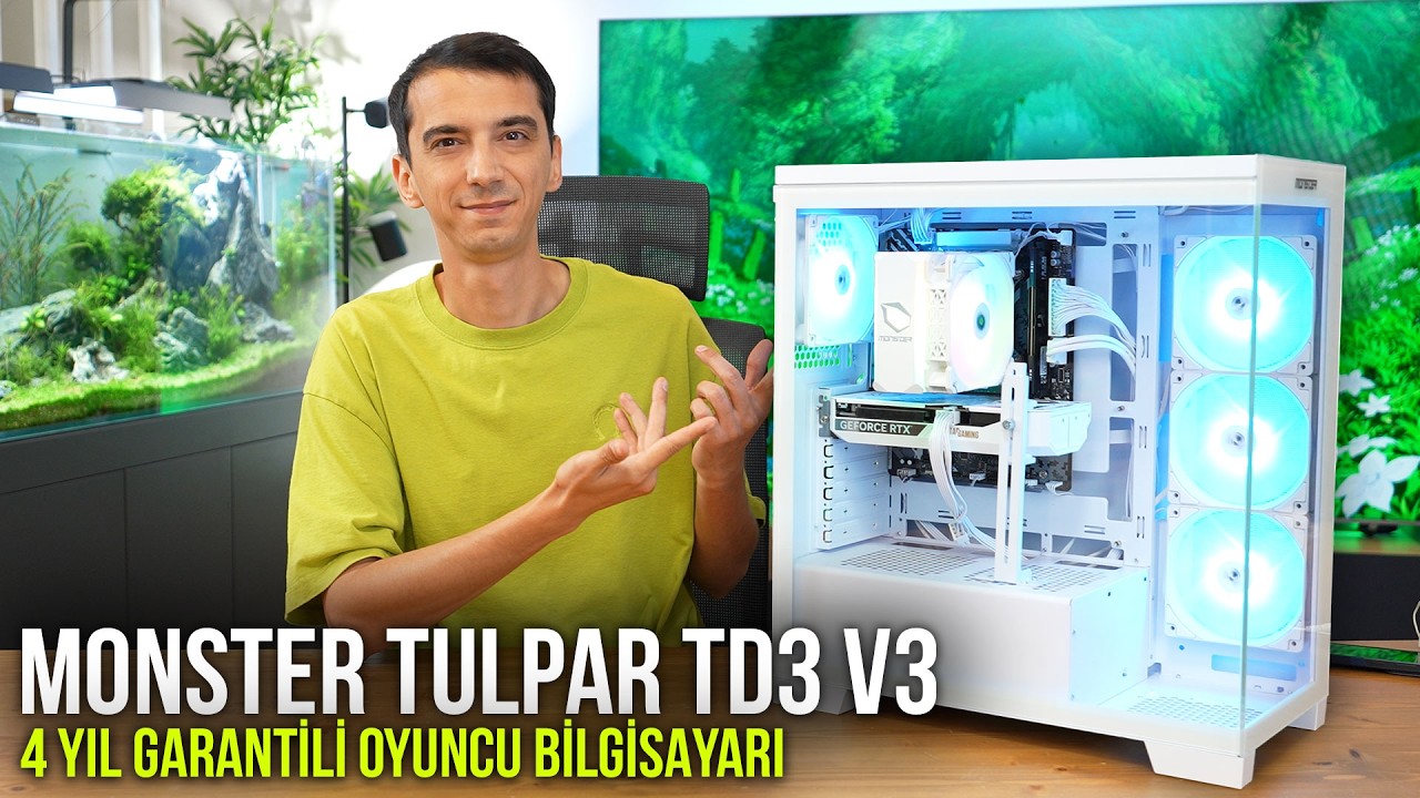 Beyaz Oyuncu Bilgisayarı İsteyene Hazır Sistem! Monster Tulpar TD3 V3