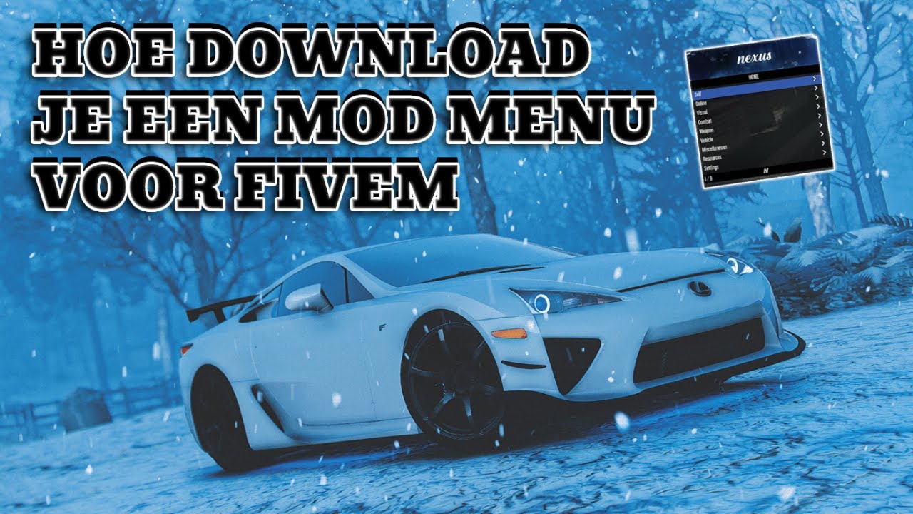 ZO DOWNLOAD JE EEN MOD MENU VOOR FIVEM Nexus Menu