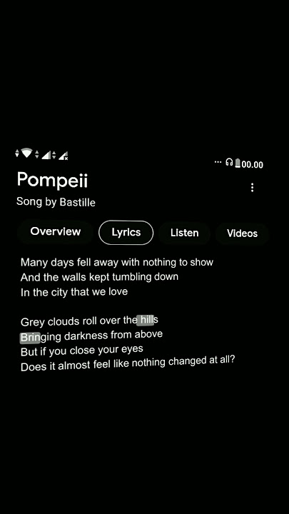 Pompeii - Bastille (Spedup) | Lyrics