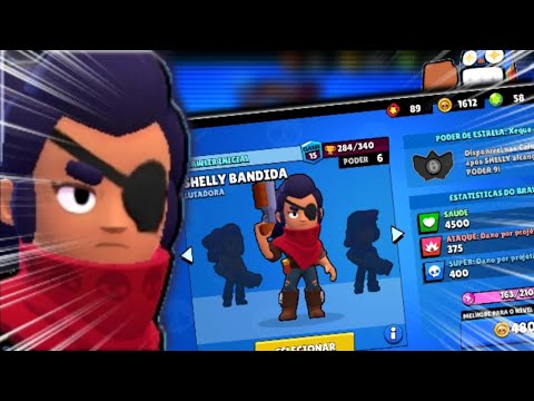 Jogando Com A Shelly Bandida Brawl Stars Youtube - shely brawl stars poder de estrela