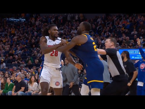 Draymond Green and Isaiah Stewart get heated and Draymond gets ejected 😳