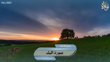 سورة البلد تلاوة الشيخ الزين محمد أحمد