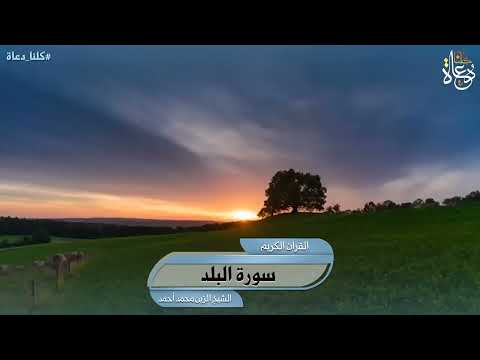 سورة البلد تلاوة الشيخ الزين محمد أحمد 