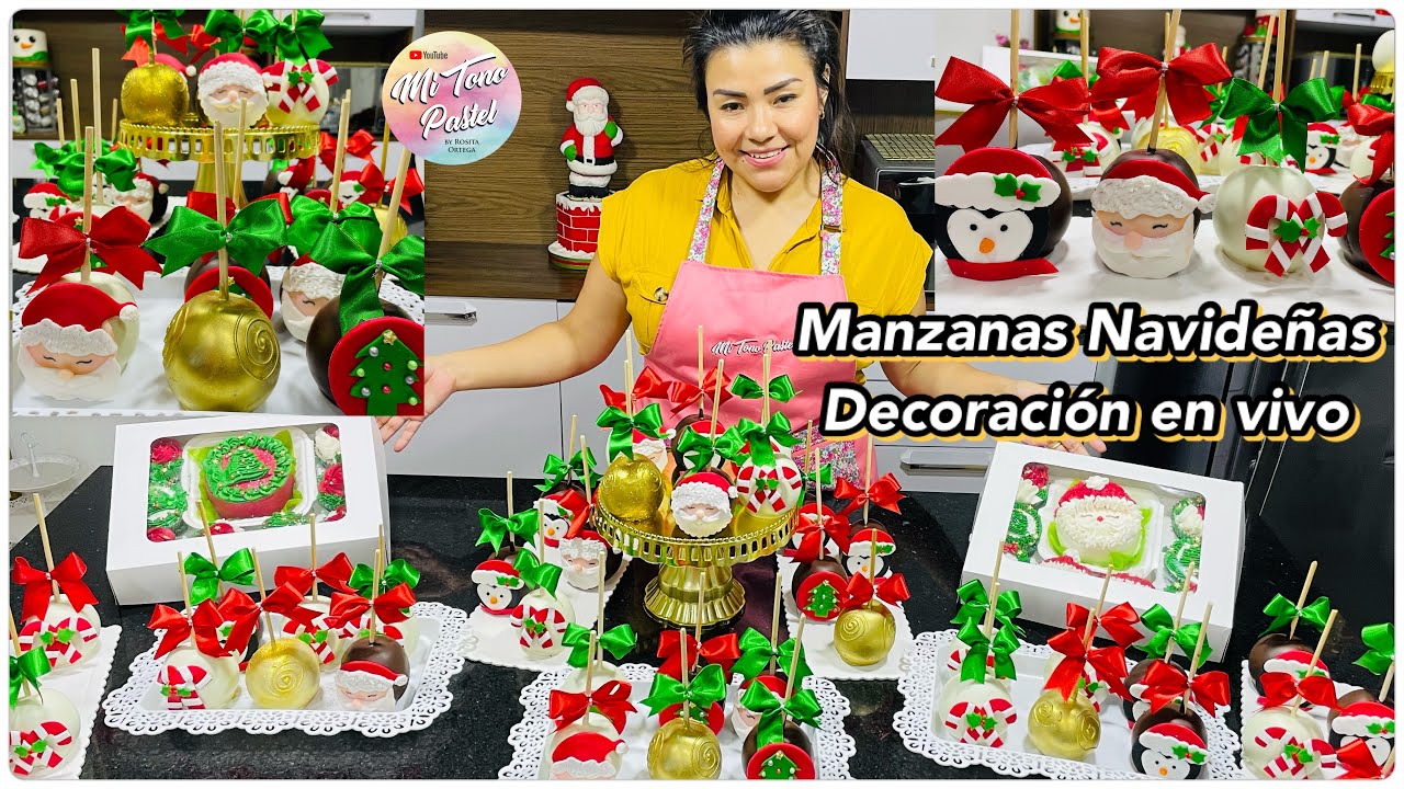 Manzanas Navideñas Decoración en Vivo
