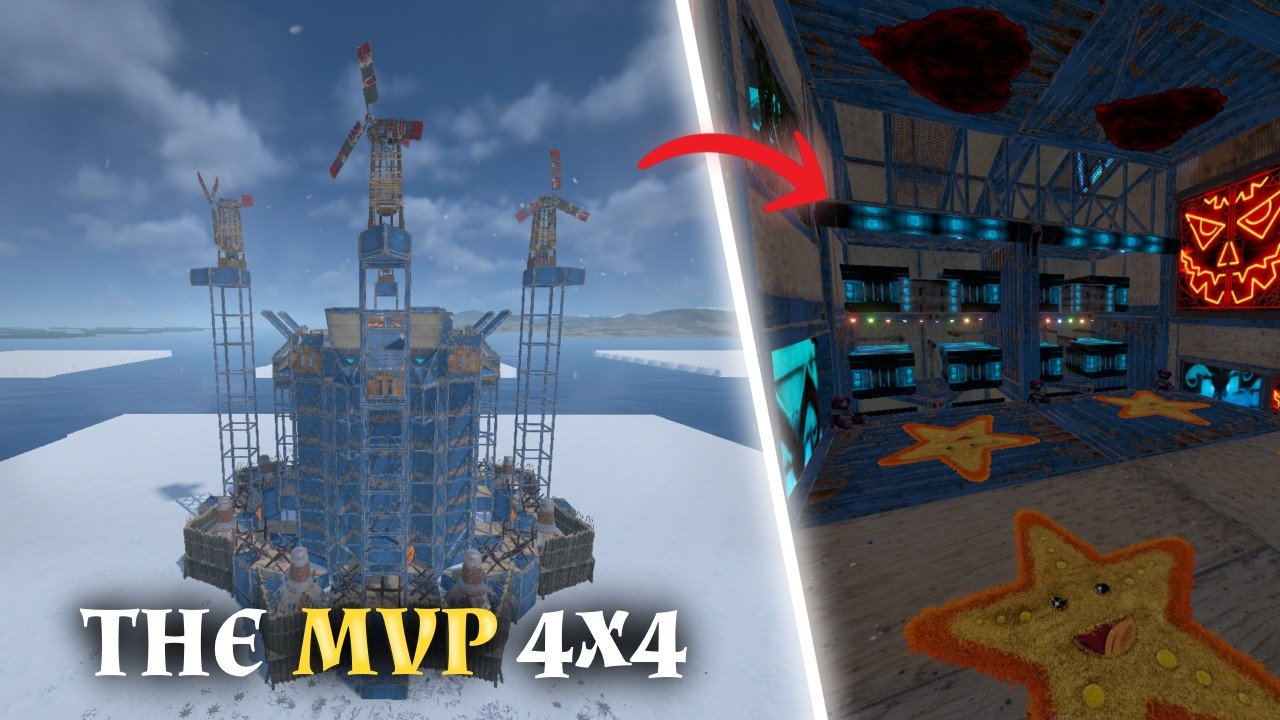 The Fennec / The PERFECT Multi External 4X4 ( 100+ ROCKETS ) l Rust Base Design TUTORIAL!