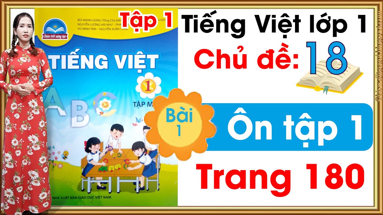 Tiếng việt lớp 1 sách chân trời sáng tạo - Chủ đề 18 - Bài 1 |ÔN TẬP 1|Tiếng việt lớp 1