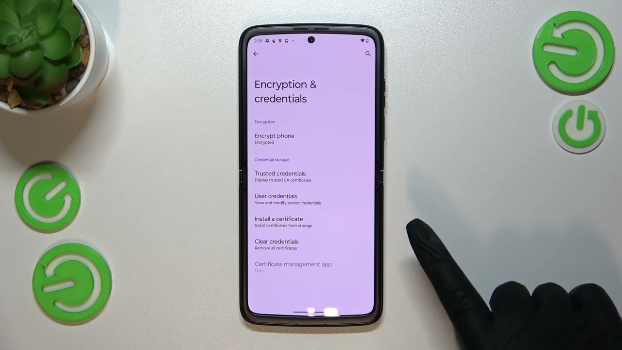 How to Clear Credentials on Motorola Razr 2022 - Remove Certificates