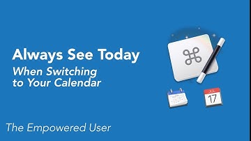 Always See Today on Your Calendar with Keyboard Maestro