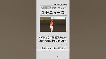 オイシックス新潟アルビBC 2試合連続のサヨナラ勝ち 
