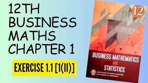 Applications of matrices and determinants 12th Business maths Chapter- 1 Exercise 1.1 (ii)
