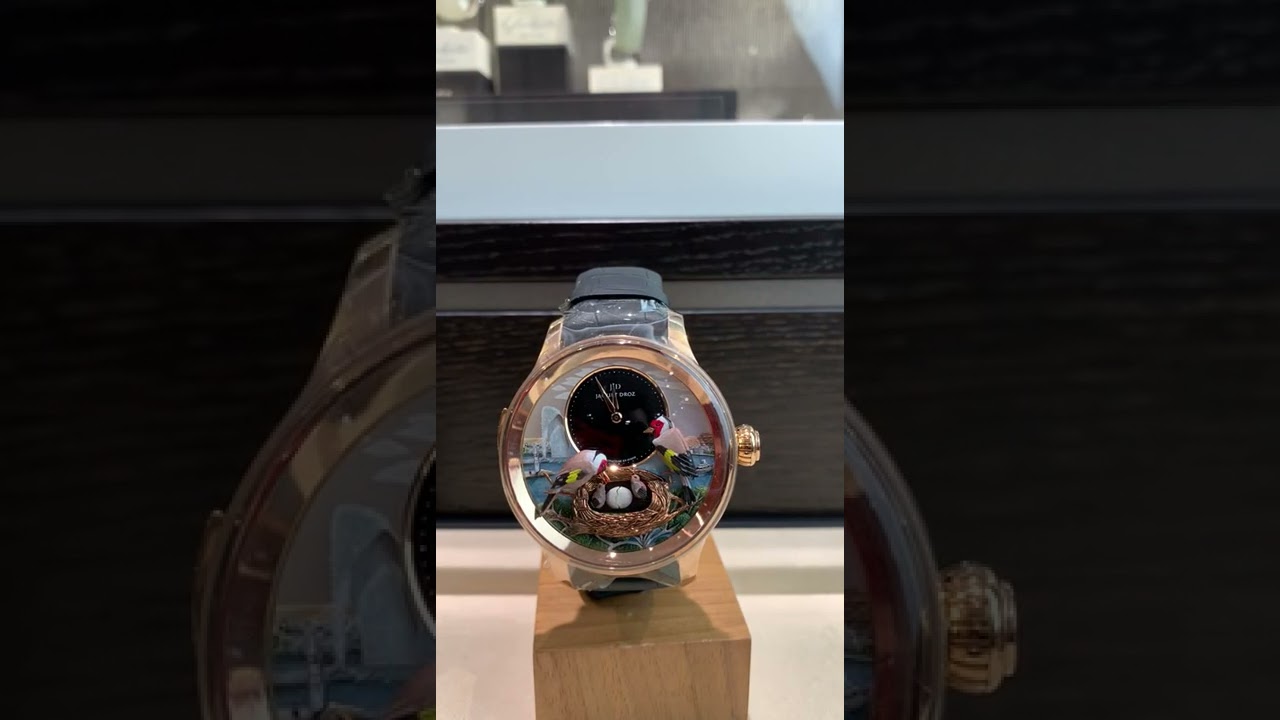 Watchesandart.com - Jaquet Droz bird automaton minute repeater masterpiece in action must listen