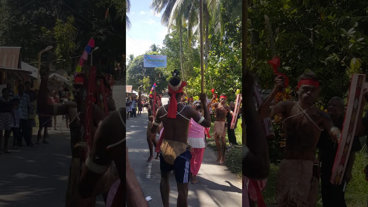 Persiapan peresmian Rumah Adat Negeri Tambirone (Sisine Batulesi)