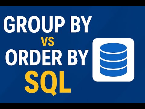 🔥 GROUP BY vs ORDER BY in SQL | Clear Explanation with Examples