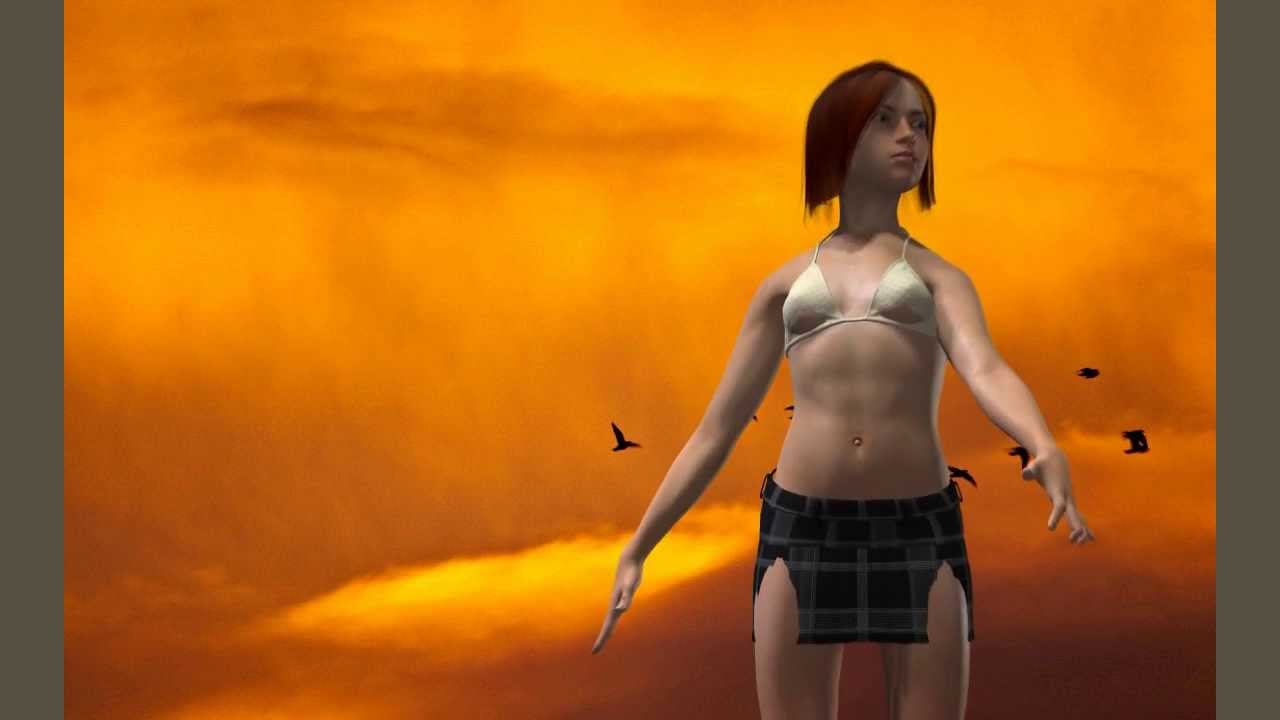 Animation in Poser Pro 2014 [Flying Girl]