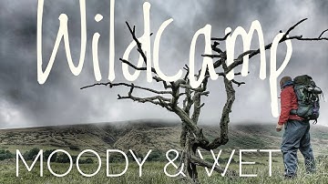 Wildcamp in the wet - Wild Country Zephyros 1 Terra Nova tent & news ! #solo #wildcampinguk