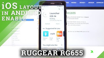 iOS Launcher - Apple Layout on RUGGEAR RG655 Smartphone