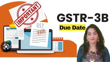 GSTR 3B Return Filing Due Date l GST returns l QRMP scheme return l Date Extension l ITC I Input tax