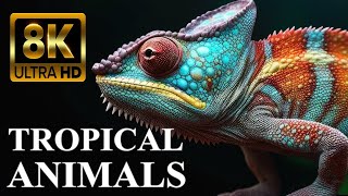 ANIMALS of TROPICAL ISLANDS 8K with Names and Sounds by 8K VIDEOS HDR 10,952 views 6 months ago 11 minutes, 14 seconds