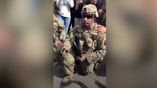 Several u.s. national guard troops were asked to join and march with
thousands protesting against the death of george floyd in los angeles
on wednesday. as t...