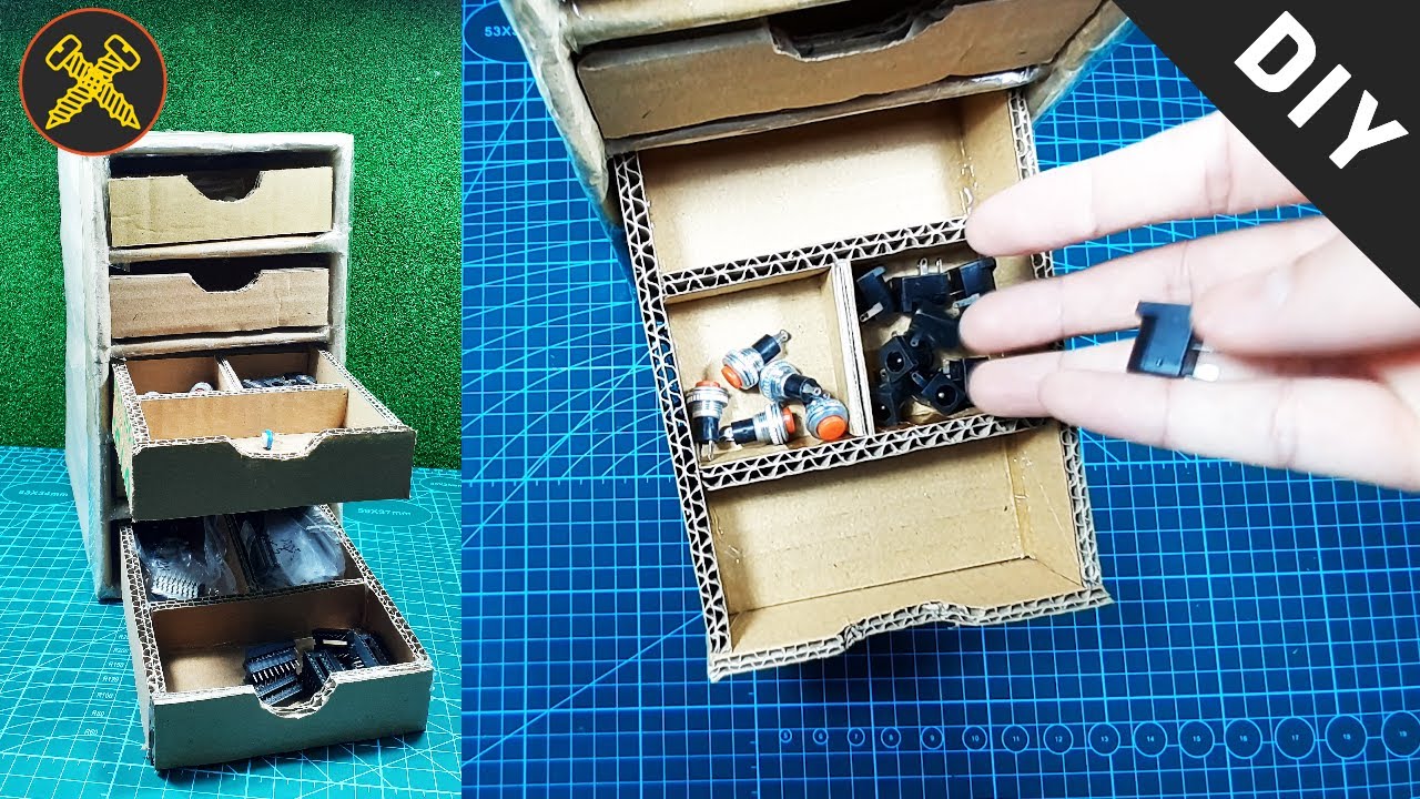 DIY Storage Box for Electronic Components 