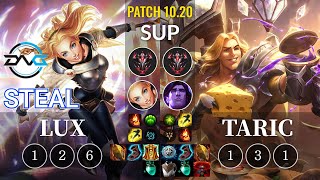 DFM Steal Lux vs Taric Sup - KR Patch 10.20