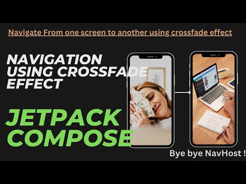 Seamless UI Navigation ||  Navigate From one screen to another using crossfade effect , No NavHost