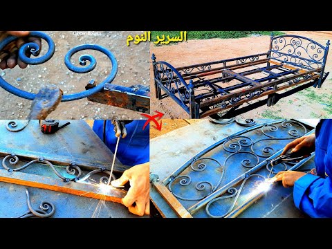 تعلم كيفية صنع سرير النوم حديدي فردي         1