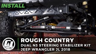 Jeep Wrangler JL Premium Steering Damper 8730530 Rough Country N3 Steering Stabilizer Fits 2018-2019 