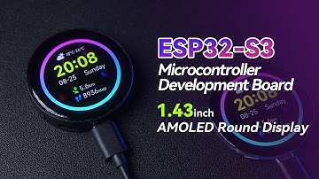 ESP32-S3 with touch lcd, 1.43inch AMOLED display, QSPI interface, Round screen, CNC metal case