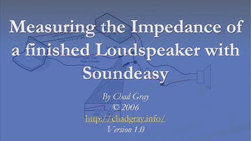 Measuring Impedance of Drive in Enclosure with Soundeasy