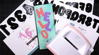 Diamond Press Balloon Alphabet & Numbers Die Sets Review Tutorial!
